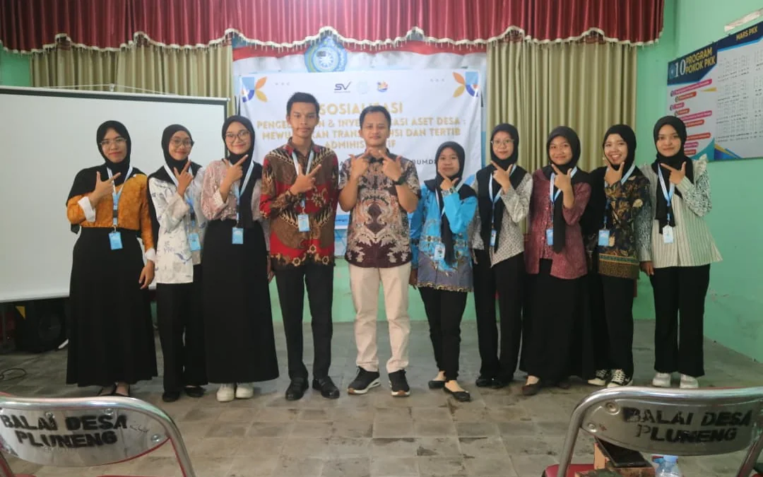 Peserta sosialisasi inventarisasi aset desa di Balai Desa Pluneng, Kabupaten Klaten